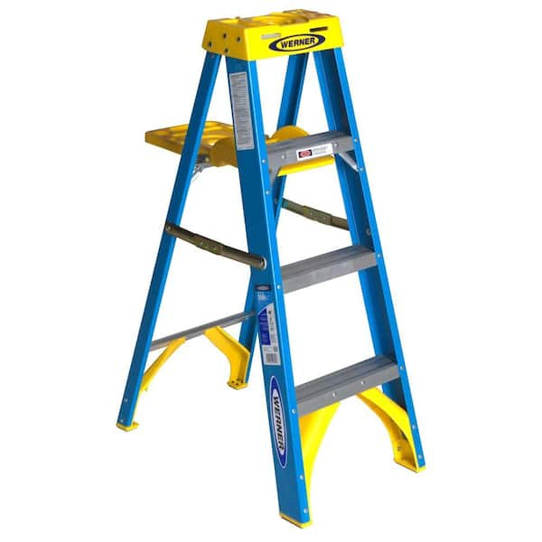 Reviews For Werner Ft Fiberglass Step Ladder Lbs Load Capacity