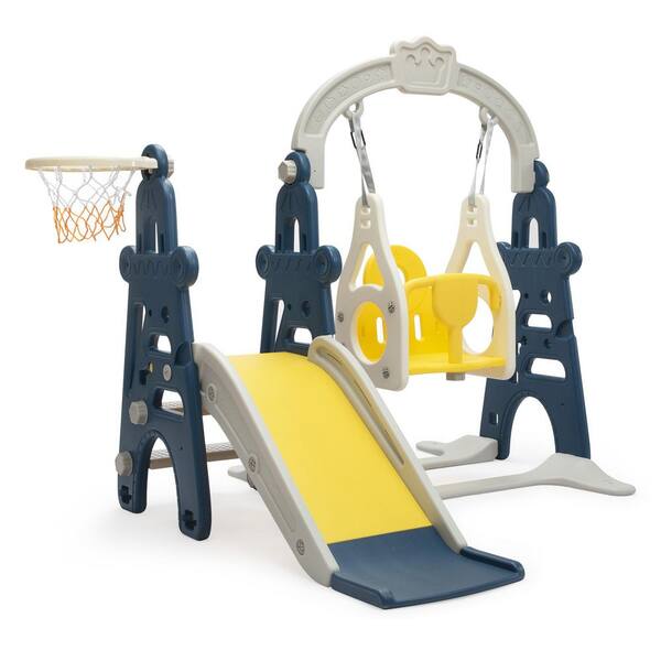 Nyeekoy Kids Play Slide and Swing Set Indoor Outdoor Play Ground