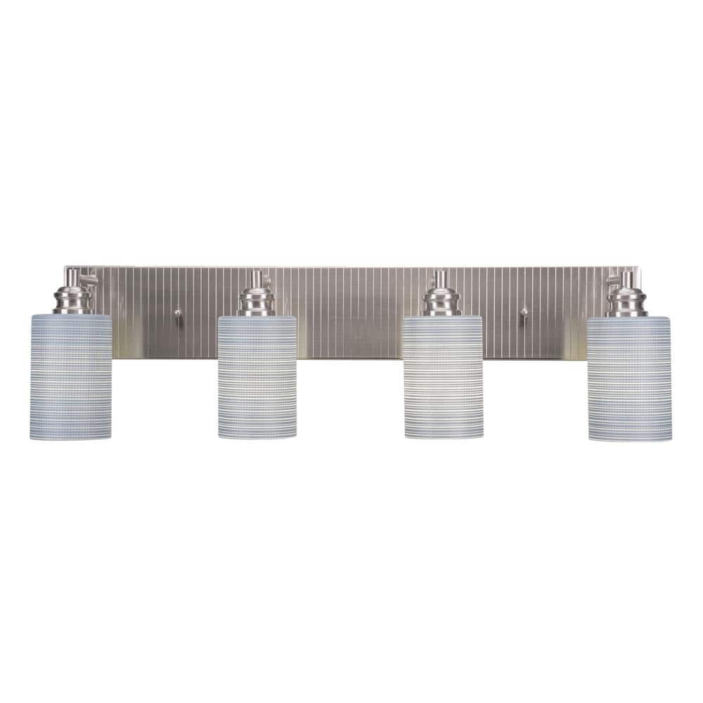 Albany 31 in. 4-Light Brushed Nickel Vanity Light