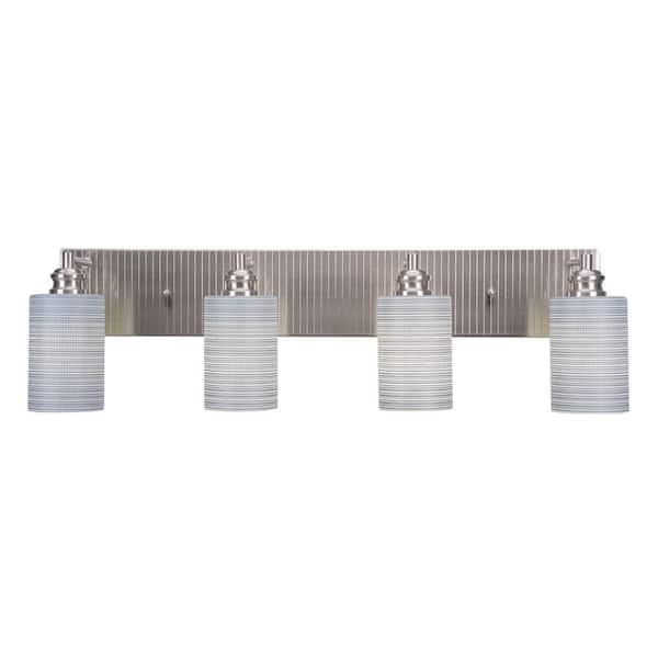 Unbranded Albany 31 in. 4-Light Brushed Nickel Vanity Light