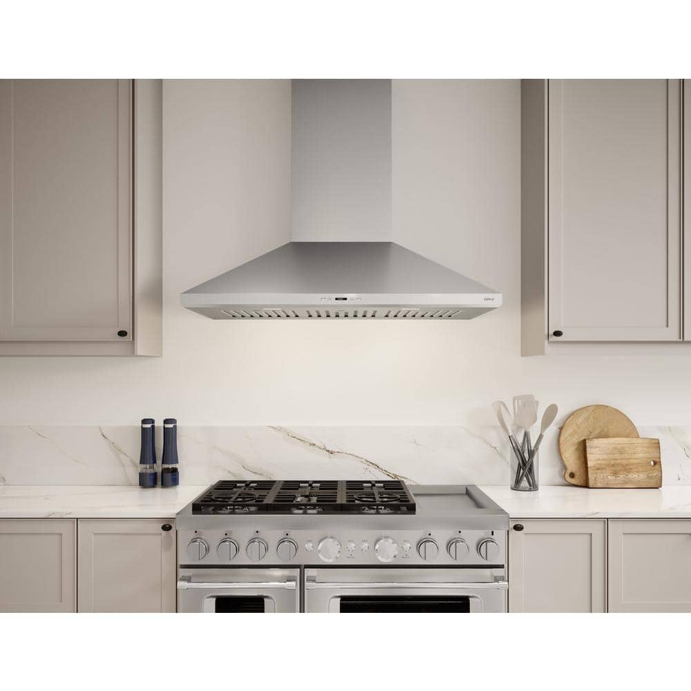 Zephyr Siena Pro 36" Stainless Steel Wall Mount Range Hood with LED Light