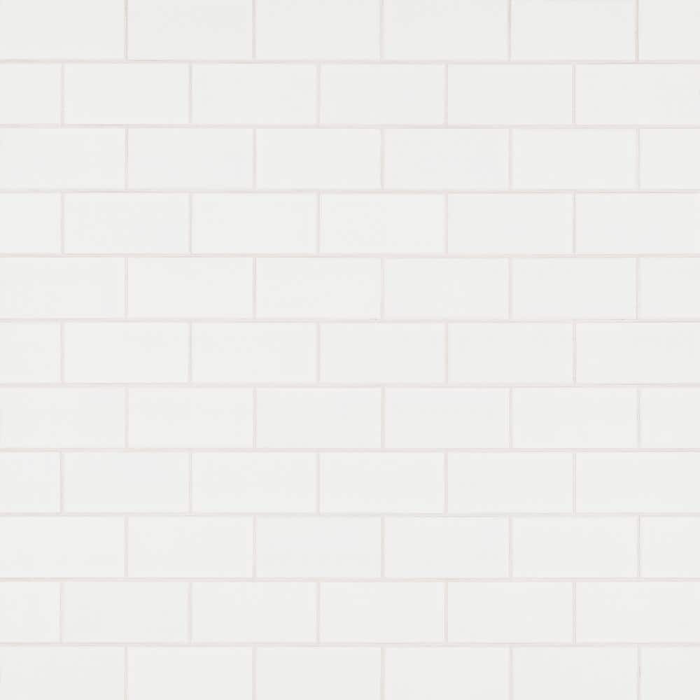 Matrix White 3 in. x 6 in. Glossy Ceramic Wall Tile (17 sq. ft./Case) price history on PriceWatchPro