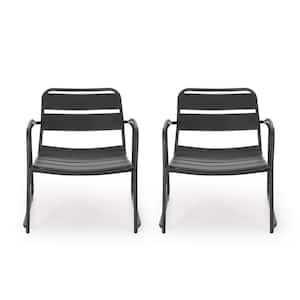 matt black outdoor chairs