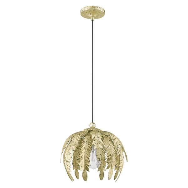 Livex Lighting Acanthus 1 Light Winter Gold Mini Pendant 41231 28 The Home Depot - How To Change Light Pendant Uk