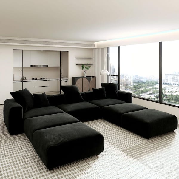 3 Piece Black Living Room Set: Stylish Comfort for Your Home