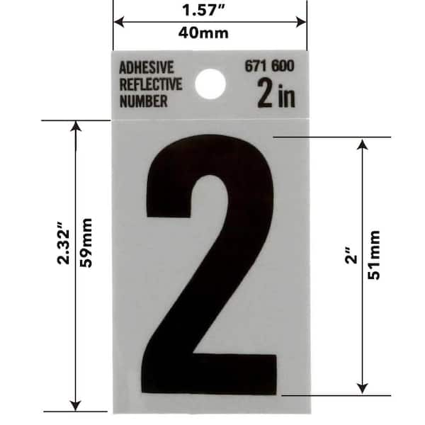 High-Quality, Non-Reflective, Exterior Grade Vinyl Mailbox Decals - Modern  House Numbers