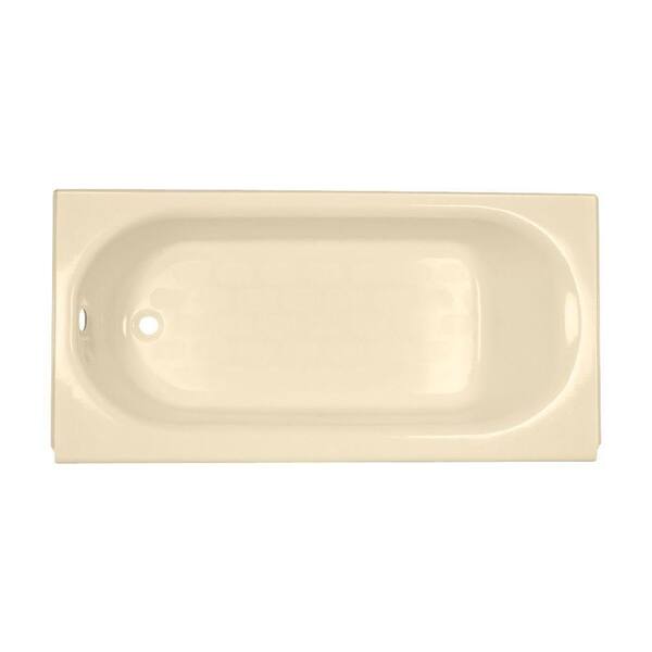 American Standard Princeton 60 in. 30 in. Rectangular Apron Front Soaking Bathtub with Left Hand Drain in Bone