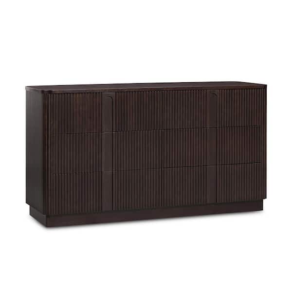 Teamson Home Potomac Espresso 55 in. W 6-Drawer Dresser without