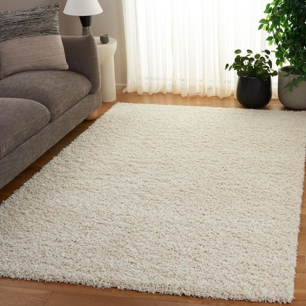 Modera White 9 ft. x 12 ft. Solid Color Area Rug