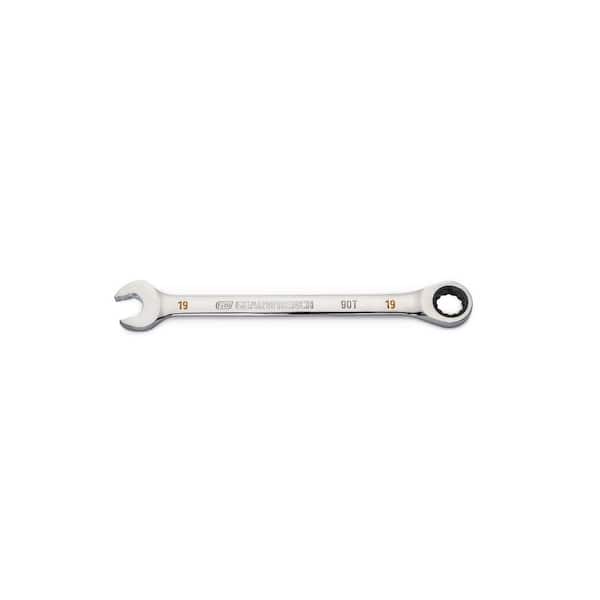GEARWRENCH 19 mm Metric 90-Tooth Combination Ratcheting Wrench