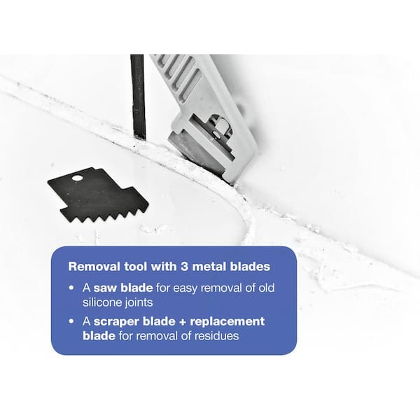 Grout Tool Set, Including Metal Scraper, Silicone Residue Scraper,  Multi-functional Silicone Sealing Edge Tool