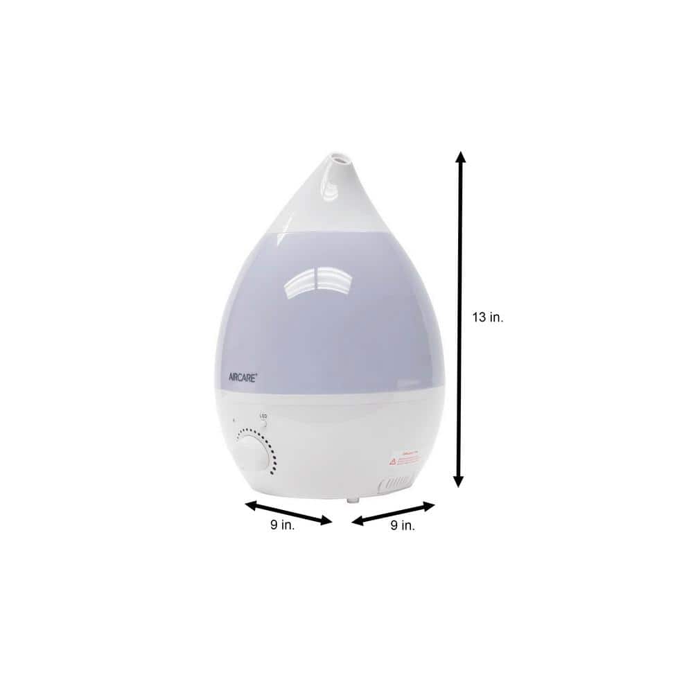 Aurora White Ultrasonic Humidifier with LED Nightlight