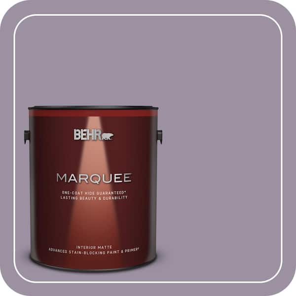 BEHR MARQUEE 1 gal. #660F-5 Amethyst Phlox Matte Interior Paint & Primer