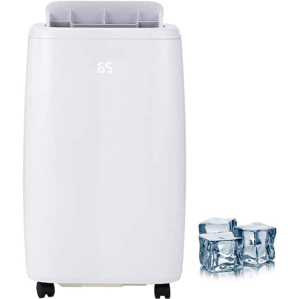 Gymax 6,000 BTU Portable Air Conditioner Cools 350 Sq. Ft. with Dehumidifier, Sleep Mode and Quiet Operation in White