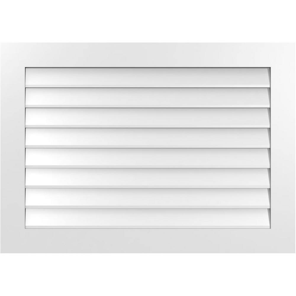 42 in. x 30 in. Vertical Surface Mount PVC Gable Vent: Decorative with Standard Frame price history on PriceWatchPro