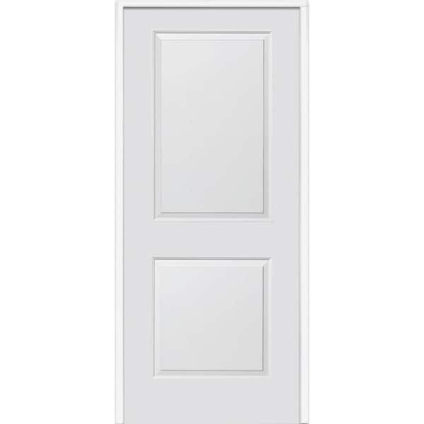 MMI Door 33.5 in. x 81.75 in. Primed Composite Cambridge Smooth Surface Solid Core 20 Min. Fire Rated Interior Garage Door
