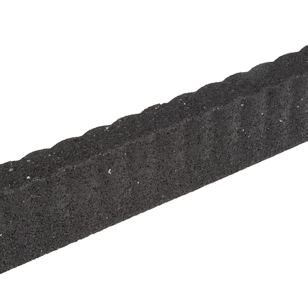 24 in. x 3 in. x 3.in Gray SmartLoc Ripple Edge Rubber Edging (6-Pack)