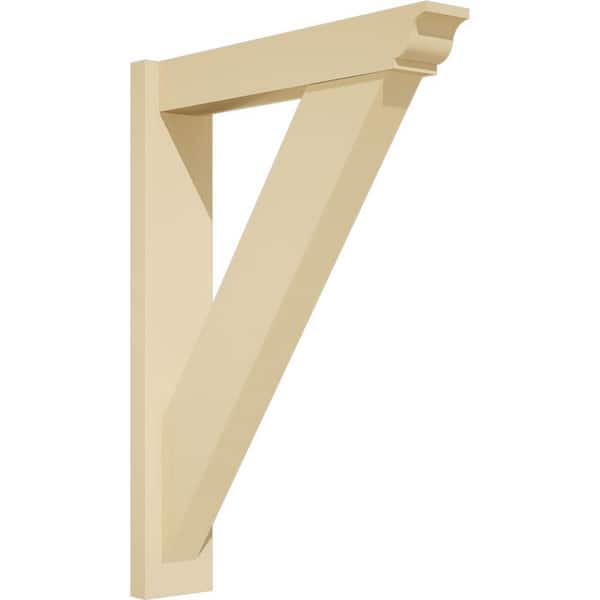 Ekena Millwork Traditional 5 in. W x 32 in. H x 24 in. D Signature Urethane Polyurethane Outlooker with Traditional Ends