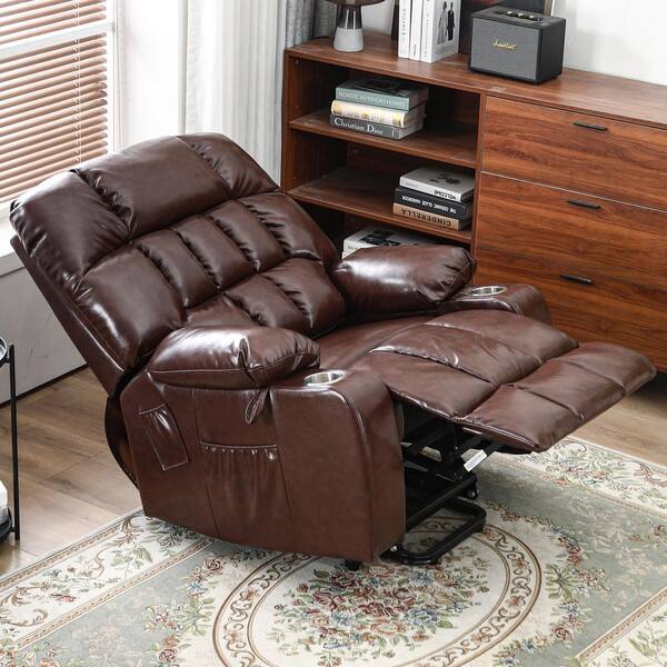aisword Flagship Breathable Leather Power Lift Recliner Chair with