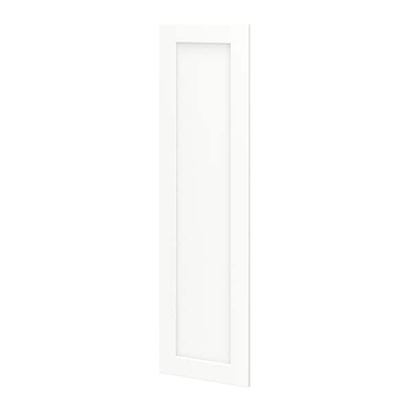 SIMPLY WOODMARK PRO Shaker Full Overlay 11.56 in. W x 41.5 in. H Decorative Door Wall End Panel in Linen White