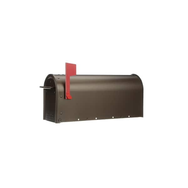 Architectural Mailboxes Franklin Bronze, Medium, Steel, Post Mount