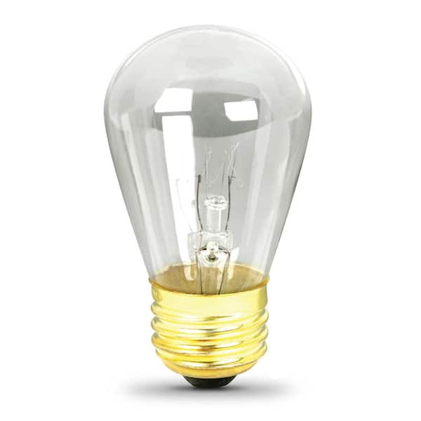 Feit Electric 11-Watt Soft White (2700K) S14 Dimmable E26 Base Incandescent String Light and Sign Replacement Bulb