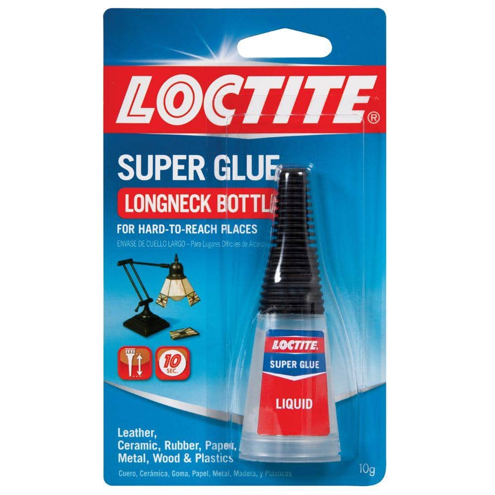 Loctite Super Glue 0.35 oz. Longneck Liquid Clear Bottle (6 pack) 234796 -  The Home Depot