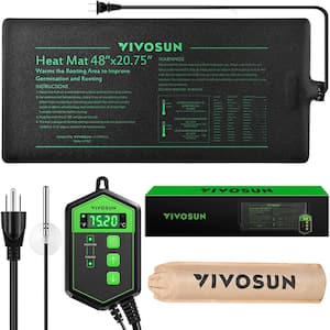 48 in. x 20.75 in. Seedling Heat Mat and Digital Thermostat Combo Set