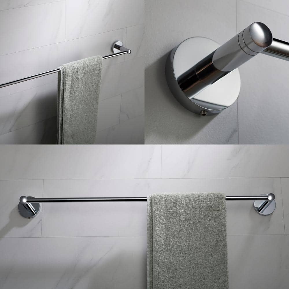 Elie Chrome 4-Piece Metal Bath Hardware Set