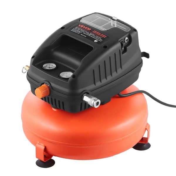 3 Gal. Air Compressor, 1/3HP 0. 54CFM @ 90PSI Portable Pancake Air Compressor & 100PSI Max Working Pressure