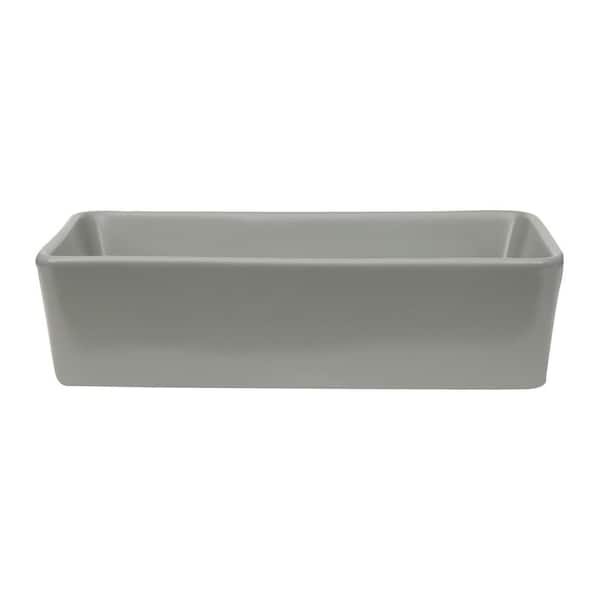 Barclay Products Harmony Rectangular Vessel Sink in Matte Light Green