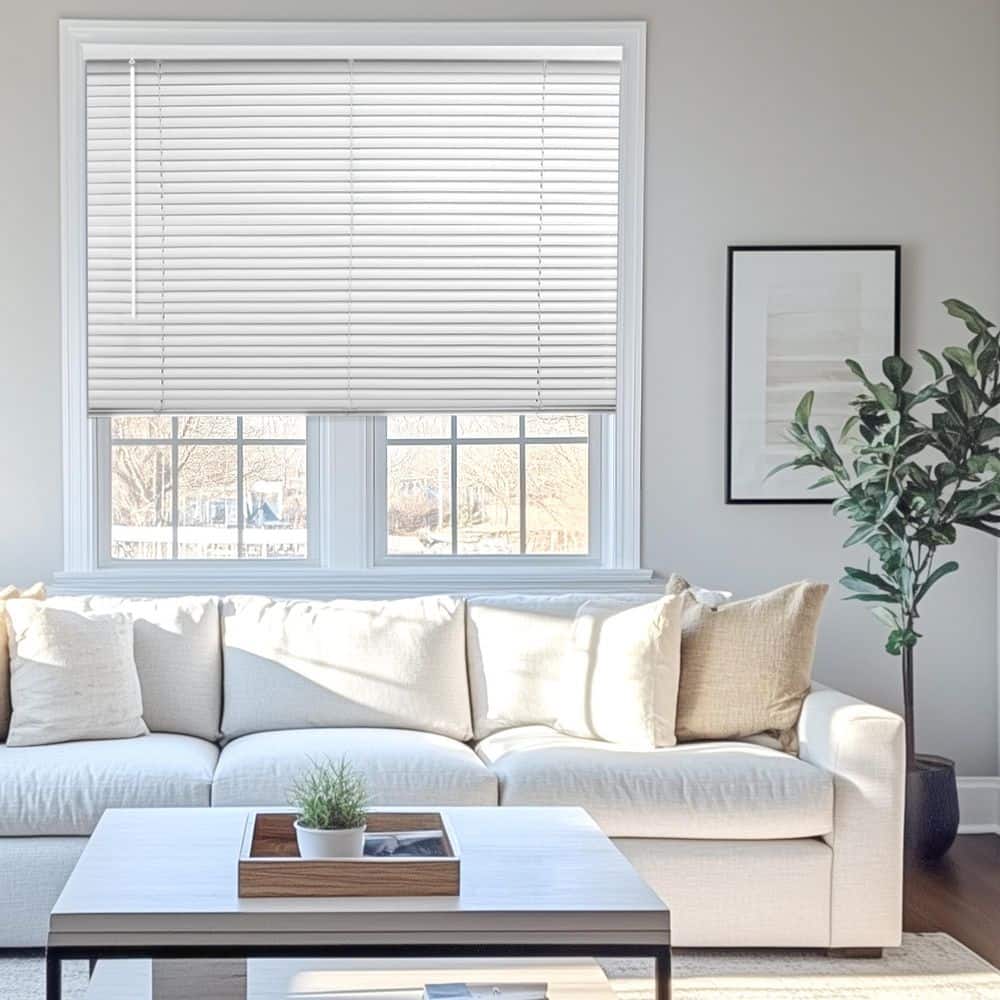 White Cordless Room Darkening Vinyl Mini Blind with 1 in. Slats 37.75 in. W x 48 in. L price history on PriceWatchPro