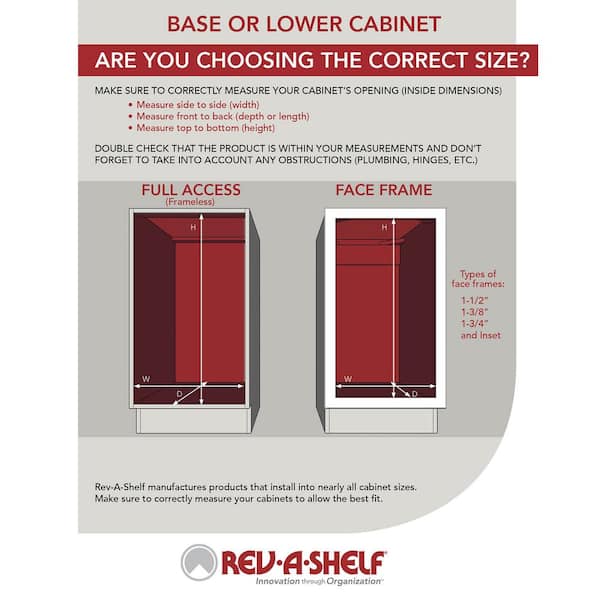 Rev-A-Shelf Deep Pull-Out 24''W x 11''H Drawer 