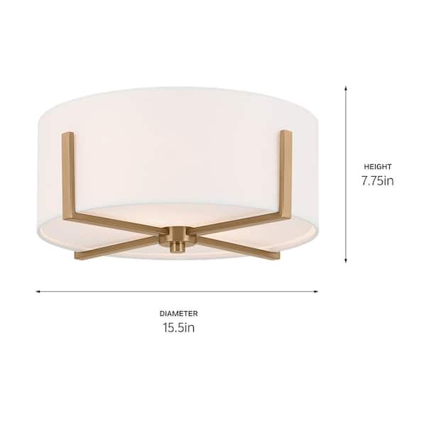 Brit LED 18 inch Champagne Bronze Flush Mount Ceiling Light