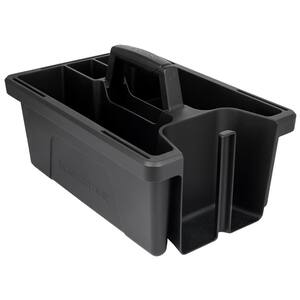 1 Gal. Capacity Griddle Essentials Plastic Tool Caddy and Storage Bin in Black