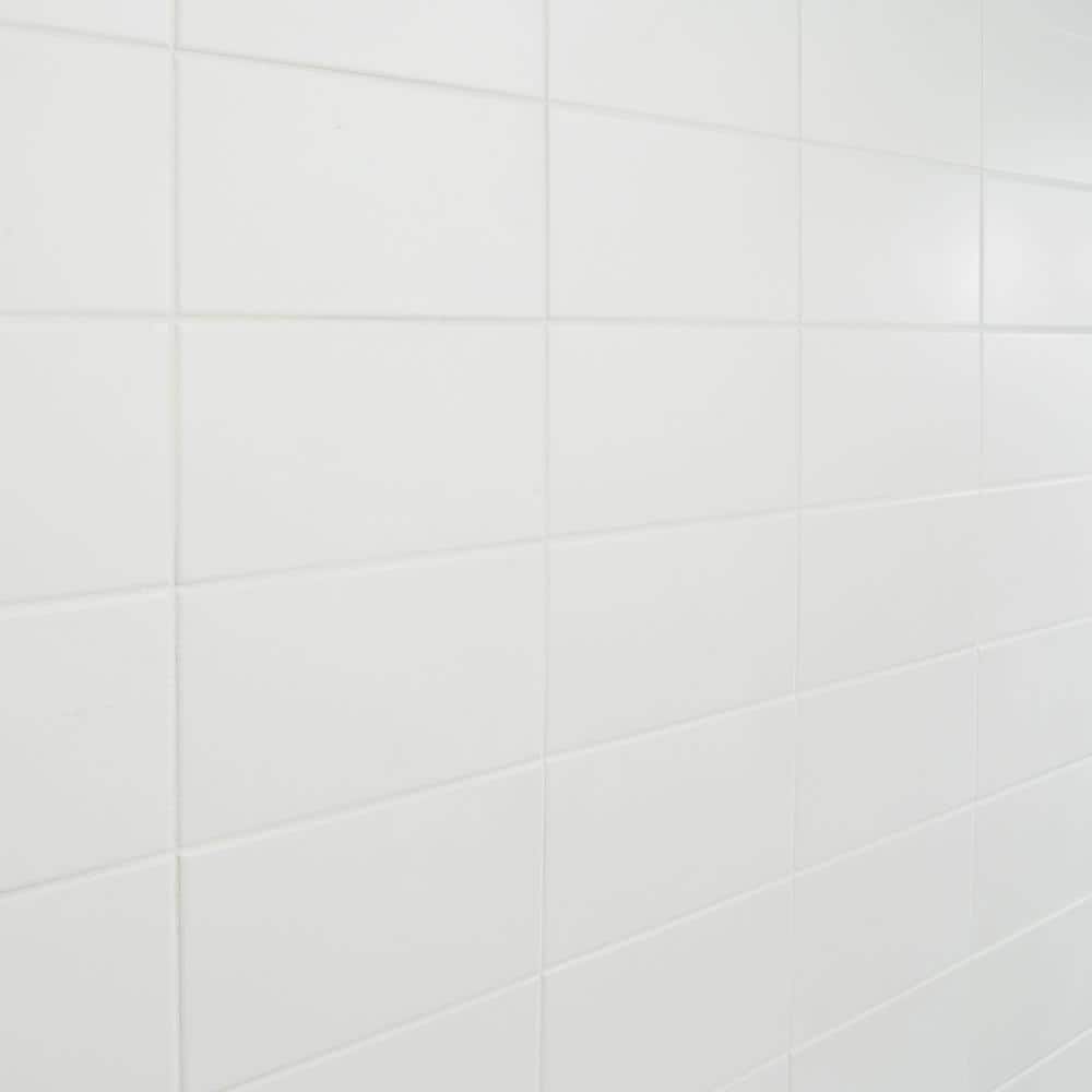 Tarin 4" x 8" White Matte Ceramic Subway Tile