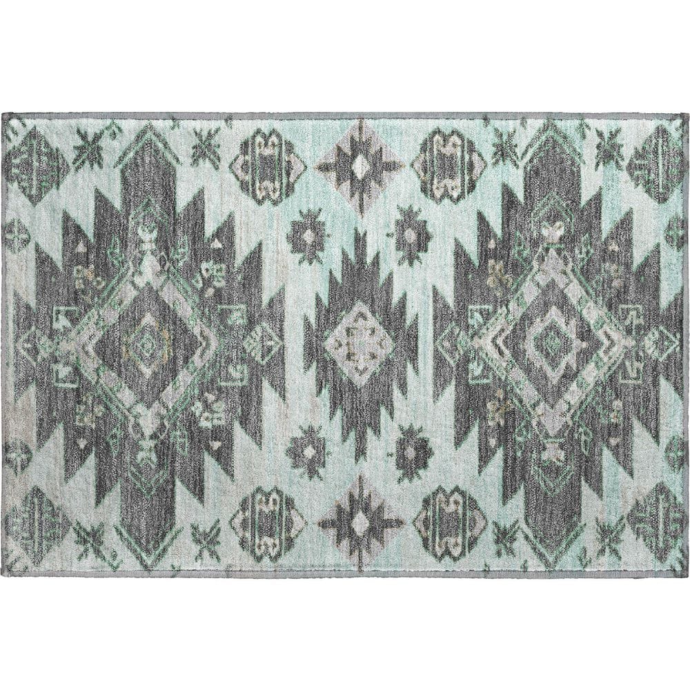 Mayfield Premium Machine Washable Abstract AMF1945 Mint 2 ft. x 3 ft. Accent Rug price history on PriceWatchPro