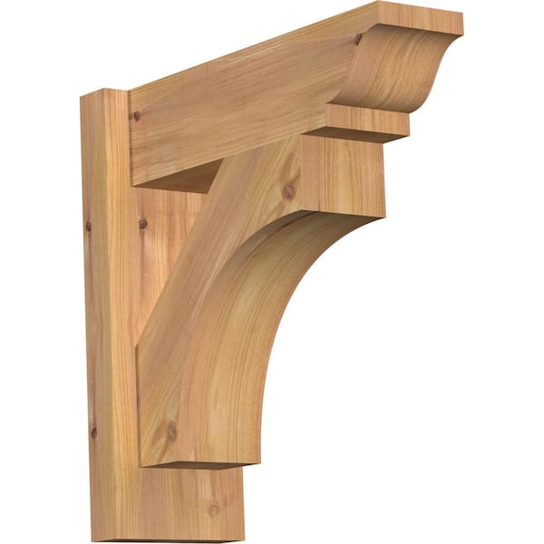 Ekena Millwork 6 in. x 16 in. x 16 in. Western Red Cedar Westlake Traditional Smooth Outlooker