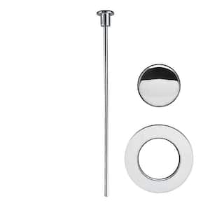 Pop-Up Drain Trim Kit Only for Easy Pop-Up Clog Free Flex Pop-Up Sink Strain Drain in Chrome