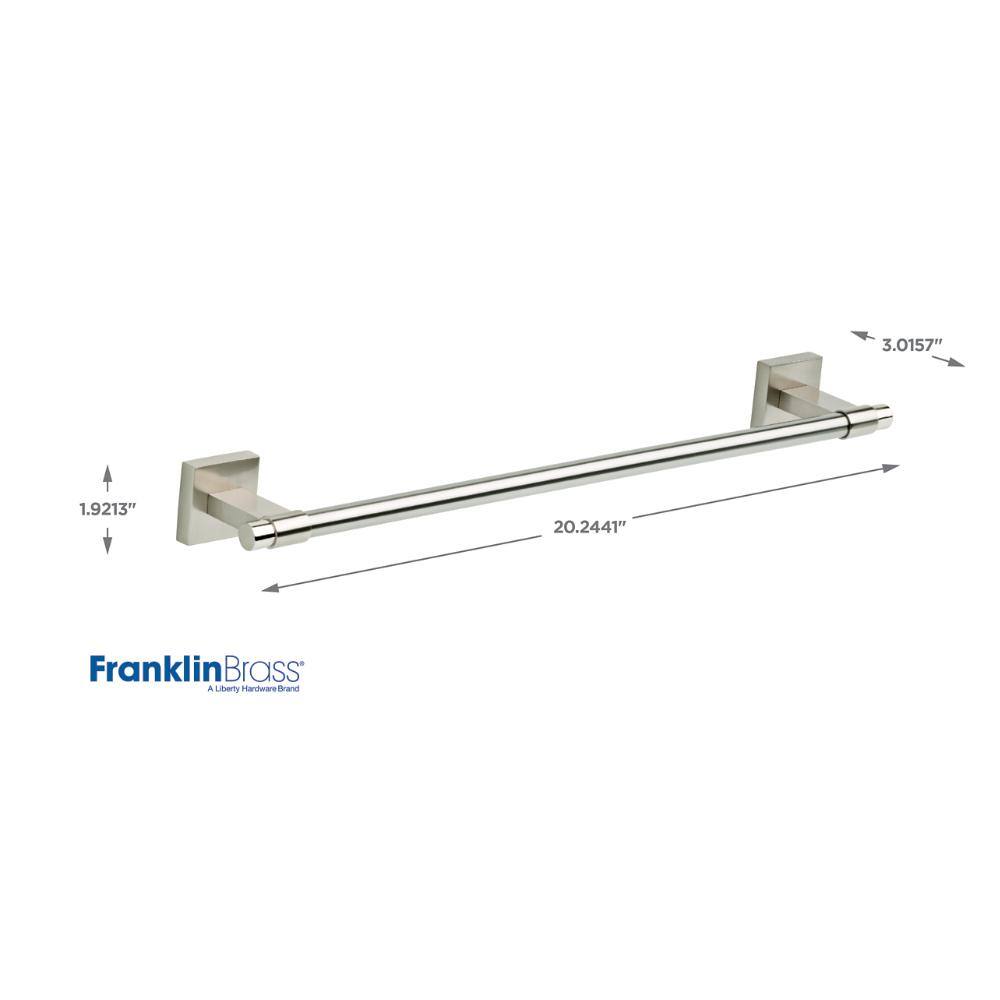 Maxted 18" Brushed Nickel Wall Mounted Towel Bar