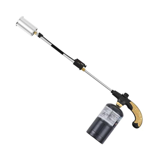 Metal Propane Torch Burner Black Weed Burner with Adjustable Flame Valve and 30 in. Long Arm for Outdoor Use