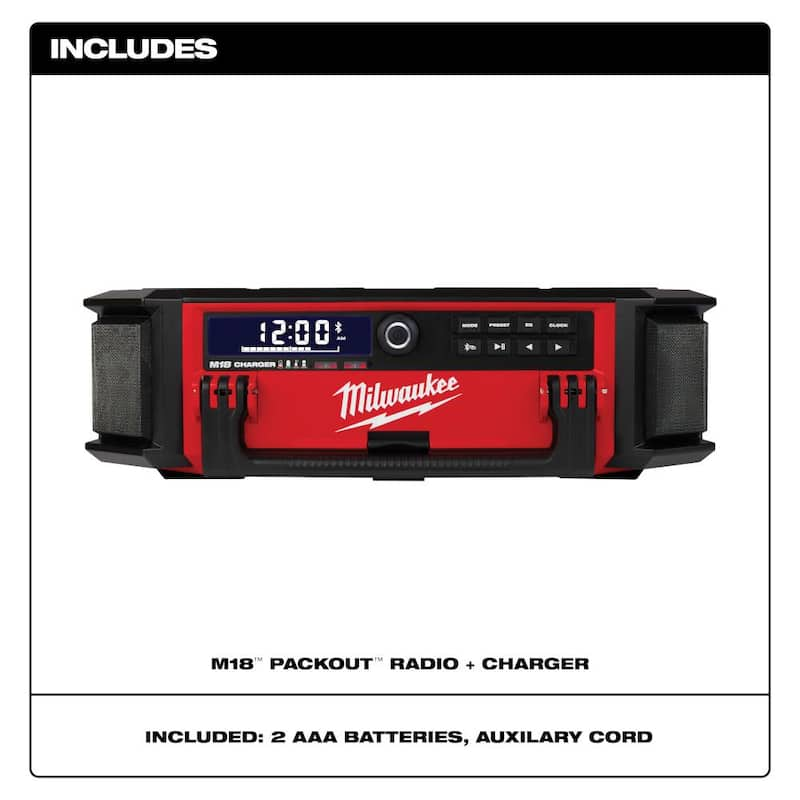 M18 Lithium-Ion Cordless PACKOUT Radio/Speaker with Built-In Charger