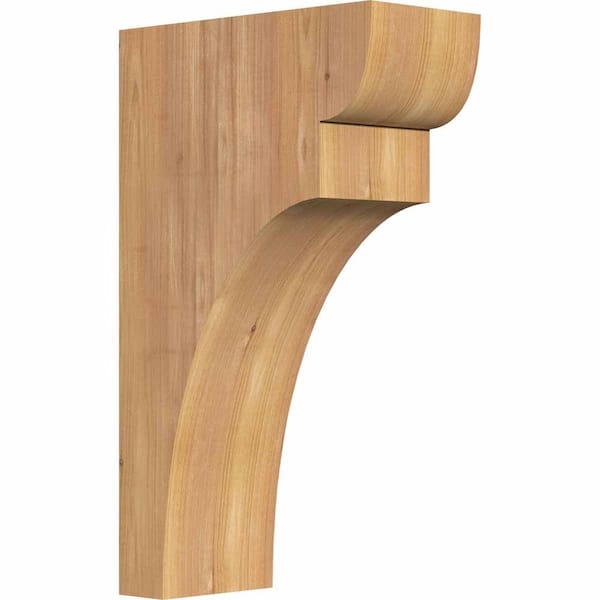 Ekena Millwork 5-1/2 in. x 12 in. x 20 in. Western Red Cedar Yorktown Smooth Corbel