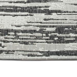 Soleri Collection Charcoal 3'11" x 5'11" Rectangle Residential Indoor-Outdoor Area Rug