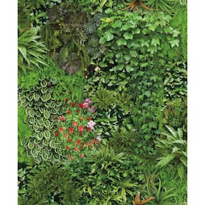 Living Wall Green and Black Peel and Stick Wallpaper (Covers 28.29 sq. ft.)