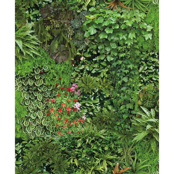 RoomMates Living Wall Green and Black Peel and Stick Wallpaper (Covers 28.29 sq. ft.)
