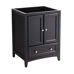 Oxford 24 in. Traditional Bathroom Vanity Cabinet in Espresso