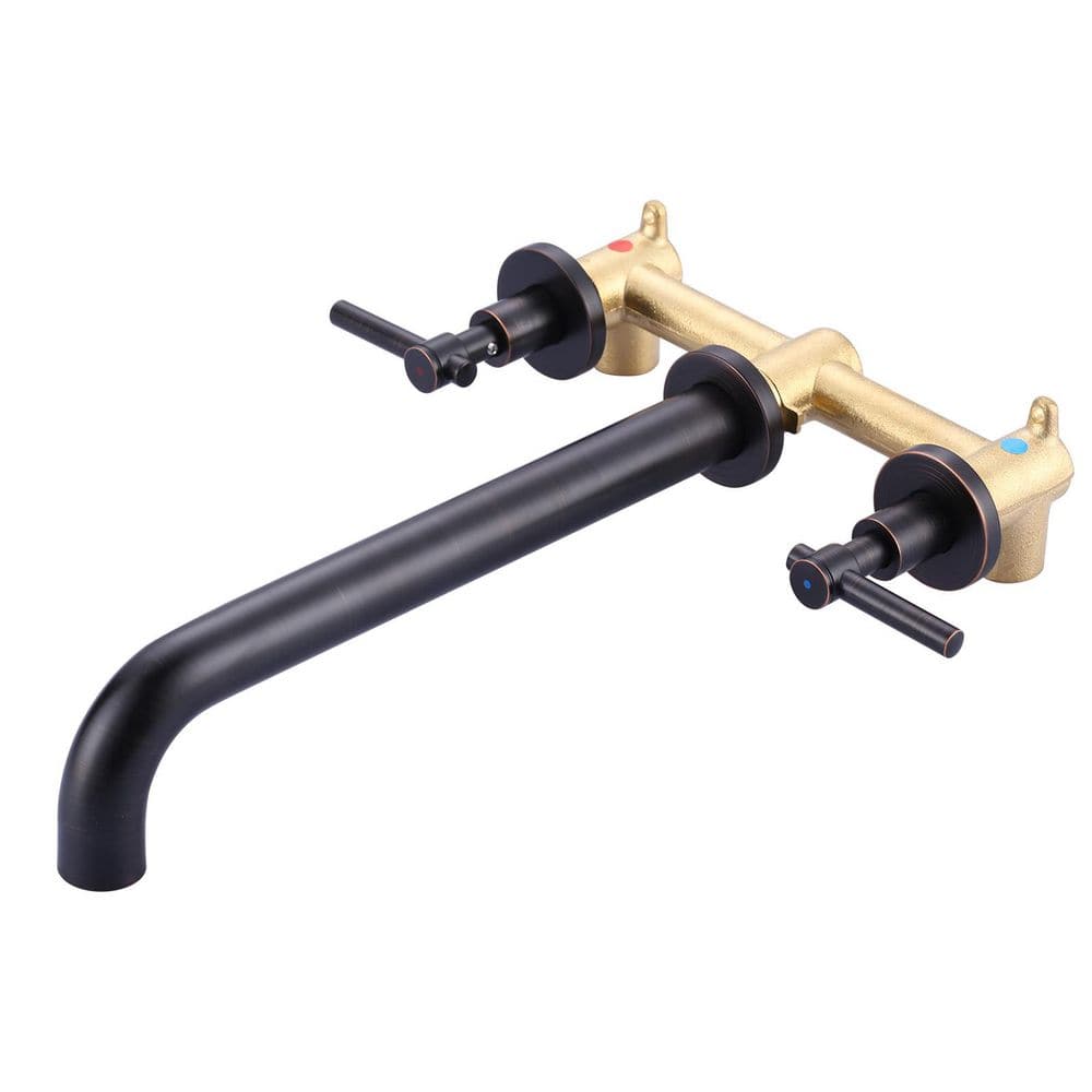 Double Handle Wall-Mount Roman Tub Faucet in Oil Rubbed Bronze price history on PriceWatchPro