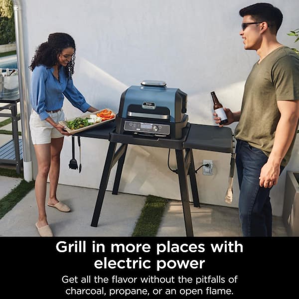 NINJA Woodfire Pro Connect Premium XL Outdoor Electric Grill and