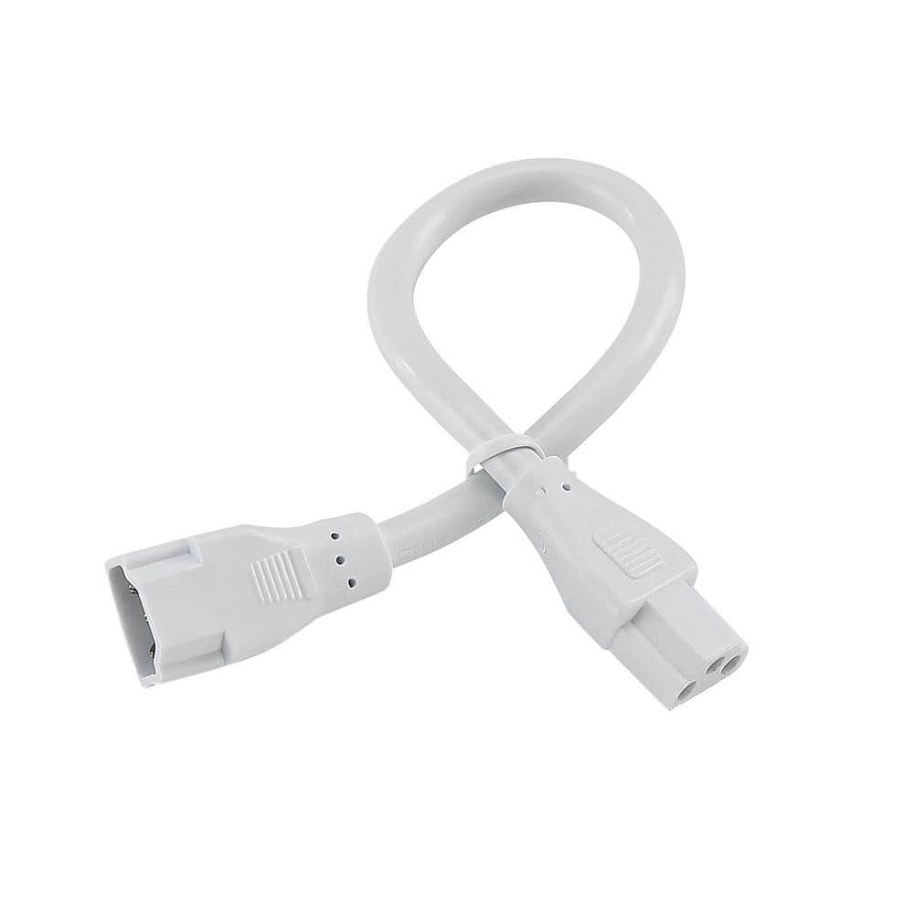 6-Inch White Undercabinet Jumper Cable